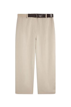 Beige viscose and linen trousers SEMI COUTURE | S6SM20B60